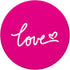 Pretty Cute Hot Pink Solid Heart Love Girly Design PopSockets PopGrip for Phones & Tablets