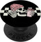 Skeleton Peace Sign Coffee Checkerboard - PopSockets Adhesive PopGrip