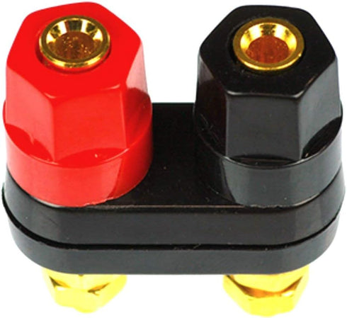 CESS Dual Binding Post 4mm Banana Socket, 2 Way Gold-Plated Speaker Binding Posts, 4 Pack