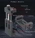3 1/4" Port,360Rotation Aluminum Metal Phone Tripod Mount with Cold Shoes & Arca Cell Phone Tripod Adapter for Phone