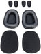 Cushion Replacement Kit for Blue Parrott B550-XT Bluetooth Headset, 2 Leather Cushions, 2 Foam Earpads