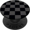 Checkered Black and Gray Checkerboard Pattern PopSockets Standard PopGrip