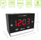 HANNLOMAX HX-131CR Alarm Clock Radio, PLL FM Radio, Bluetooth, USB Ports for Charging & MP3 Playback