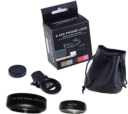Fisheye Lens iPhone Camera Lens Kit, Wide Angle Macro for iPhone 14 13 12 11 X XS Xr Se 8 Pro Max Mini, Samsung Most