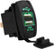 Dual USB Waterproof 12-24V 3.1A Car Socket Power Adapter with LED Green Light