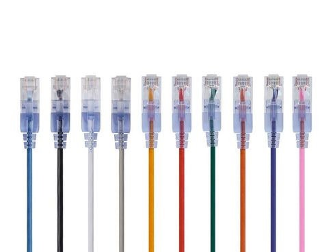 Monoprice SlimRun Cat6A Ethernet Patch Cable - Snagless RJ45 UTP Pure Bare
