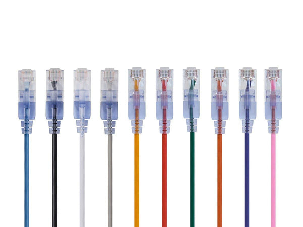 Monoprice SlimRun Cat6A Ethernet Patch Cable - Snagless RJ45 UTP Pure Bare