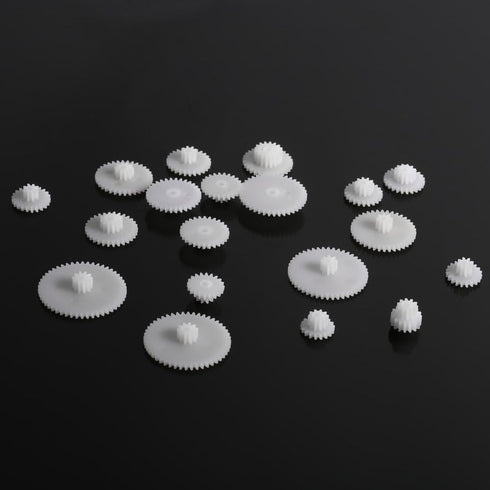 19pcs Set Pilipane Plastic Gears Kits Motor Gear Assembly for Robot Toy Automobile Cars DIY