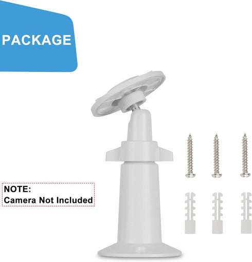 Wall Mount Bracket for Kasa Indoor Pan/Kasa Smart KC110 Dome/Kasa Smart 2K QHD Security Camera, 360 Degree Adjustable