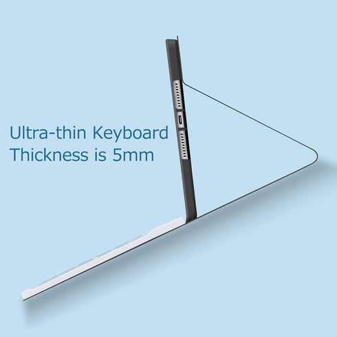 Wireless Bluetooth Keyboard and Mouse Combo, Ultra-Thin 2.4 GHz Wireless for iPad Pro/Air/9.7 & Other iOS Android