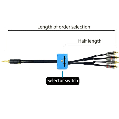 25ft 1/8" 3.5mm 2 1 1 2 mp3 Sound Channel swicher aux input RCA output Switch Selector in Out R/L Stereo Audio in Out