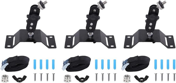 Pack-3Pcs Tree Tied or Wall Screw Mount Metal Holder Stand for Forest Trail Cameras & Night Vision