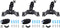 Pack-3Pcs Tree Tied or Wall Screw Mount Metal Holder Stand for Forest Trail Cameras & Night Vision