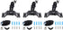 Pack-3Pcs Tree Tied or Wall Screw Mount Metal Holder Stand for Forest Trail Cameras & Night Vision