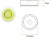 HARFINGTON 4pcs Mini Round Bubble Level 12x7mm for Leveling Camera Tripod, Telescope, Workshop, and Pictures Frame