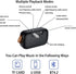 Cuifati Wireless Bluetooth Speaker, Portable Mini Subwoofer with FM Radio & Crystal Clear Stereo Sound - Blue
