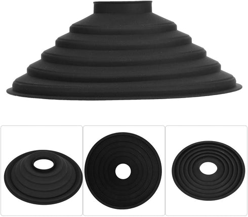 Anti Reflective Lens Hood, Folding Silicone Soft Stretchy DSLR Lens Hood for Reducing Glare in Outdoor Photography