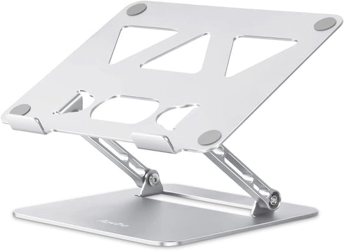 Aoviho Adjustable Laptop Stand for Desk,Portable Laptop Stand Holder and Riser,Foldable Aluminum Notebook