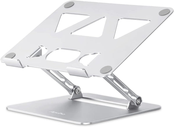 Aoviho Adjustable Laptop Stand for Desk,Portable Laptop Stand Holder and Riser,Foldable Aluminum Notebook