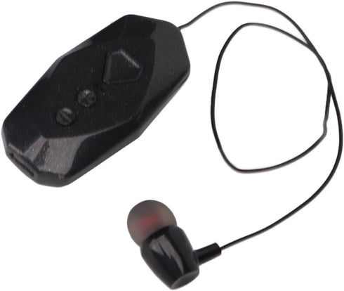 Jectse Retractable Headphones, HiFi Stereo Business Headphones with Power Display, Single Earpiece for Office