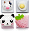Cute Keycap 4 pcs, Custom 3D Model Keycap for Cherry MX Switches Mechanical Gaming Keyboard (Cute Animal Keycaps)