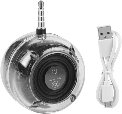 Cuifati Mini 3.5mm Plug Speaker, Soft HiFi Stereo Portable Plug in Speaker with 3.5mm Aux Audio Input for Cellphone,