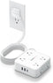 TESSAN 10 FT Extension Cord with Multiple Outlets, 8 AC Outlets, 900J Surge Protector Power Strip