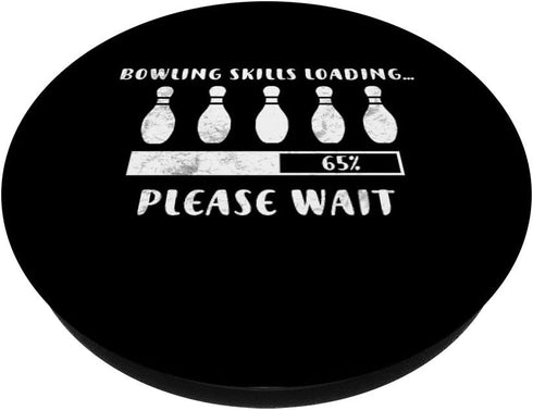 Bowling Player Skills Loading Funny Bowling PopSockets Swappable PopGrip