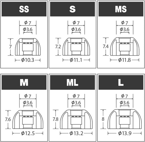 AZLA SednaEarfit MAX Standard, 2 Pairs (Size L)