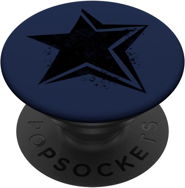 PopSockets Swappable PopGrip, Black Star Cyber Y2K Aesthetic Downtown Girl Mcbling