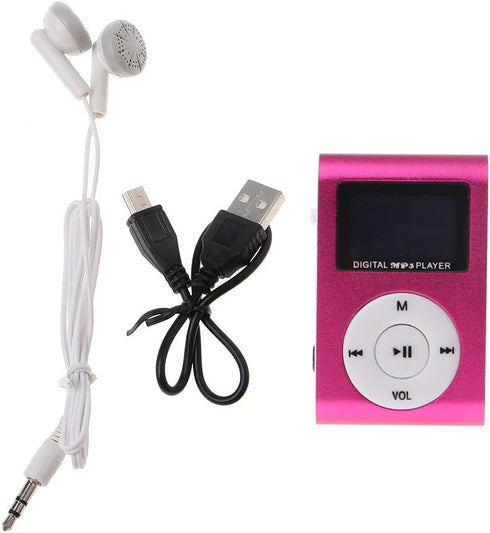 RTYUBV MX-801 Mini USB Metal Clip Micro SD TF Card Slot LCD Screen