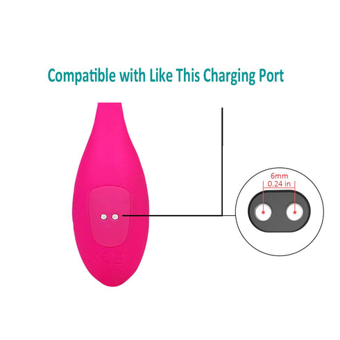 Magnetic USB Cable DC Charger, Charging Cord with 2 Pin for Replacement Toys - 0.24in/6mm