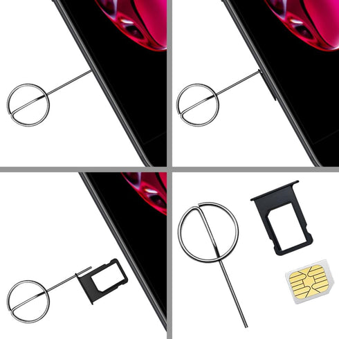 Pack 10 SIM Card Pin,Sim Card Removal Tool - Stainless Steel Sim Tray Ejector Tool for iPhone,Android Smartphones, iPad