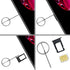 Pack 10 SIM Card Pin,Sim Card Removal Tool - Stainless Steel Sim Tray Ejector Tool for iPhone,Android Smartphones, iPad