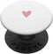 Rose White Minimalist Heart PopSockets Standard PopGrip