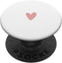 Rose White Minimalist Heart PopSockets Standard PopGrip