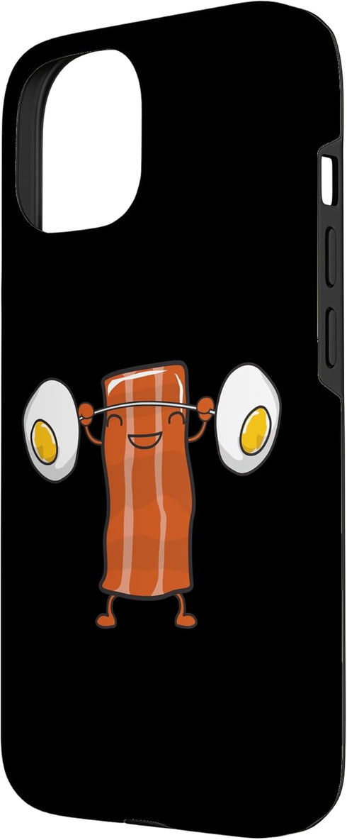 HealthSnap Keto Bacon Apparel 15 Bacon Lifting Eggs Funny Keto Snatch Squat Barbell Weight Case for iPhone