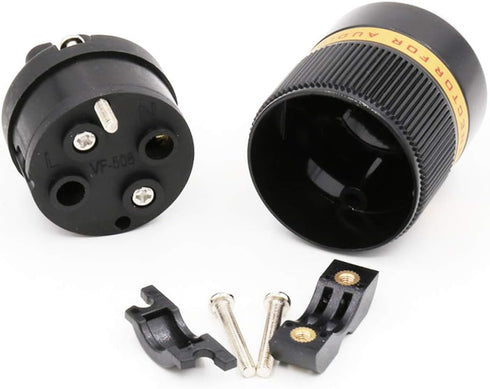 Viborg VF508G C7 Power Connector - Gold Plated Pure Copper IEC Connector