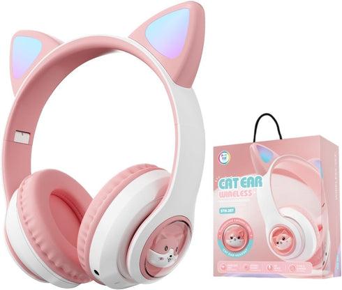 Cat Ear Bluetooth Headphones, Kids Wireless Headphones for Boys Girls, Compatible with Amazon Fire Tablet
