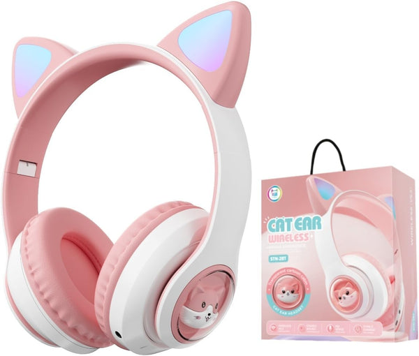 Cat Ear Bluetooth Headphones, Kids Wireless Headphones for Boys Girls, Compatible with Amazon Fire Tablet
