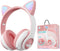 Cat Ear Bluetooth Headphones, Kids Wireless Headphones for Boys Girls, Compatible with Amazon Fire Tablet