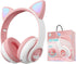 Cat Ear Bluetooth Headphones, Kids Wireless Headphones for Boys Girls, Compatible with Amazon Fire Tablet