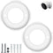 2 Pack Wall Mounting Plate Replacement for Google Nest Cam Battery, Locking Collar/Wall Anchors Compatible with Nest