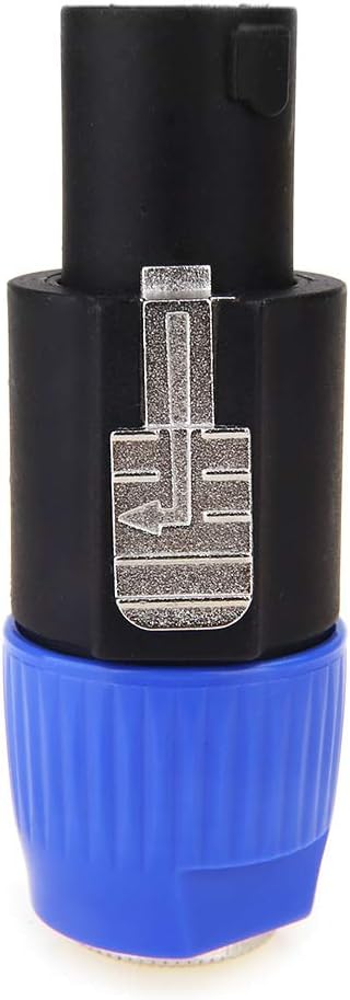 Speakon to 1/4 Adapter Connector, Upgraded 1/4" Female to NL4FC Male Connectors are for Converting 1/4" Cables to NL4FC Plug for Speaker/Amplifier/Mixer (Speakon to 1/4 Adapter) by NANYI