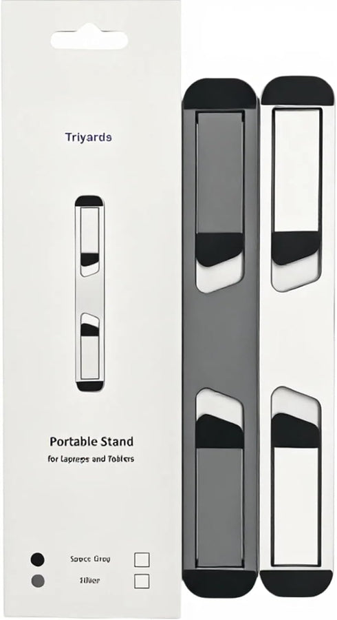 Laptop Riser for Desk, Aluminum Foldable Stand for 10”-16” Models Including MacBook, HP, and More