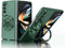 Magnetic Case for Galaxy Z Fold 3 5G, Lightweight, Slim Fit Drop Protection, Shockproof Cover, Dark Green