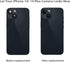2 Pcs/Set Rear Camera Lens Replacement for iPhone 14, Glass Lens Cover with Pre-Installed Adhesive + Repair Tool Kit