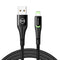 mcdodo 6FT Anti Bending Cable, Nylon Braided USB Data Sync Charge Cord with 2 LED Switch, Compatible with New Phones