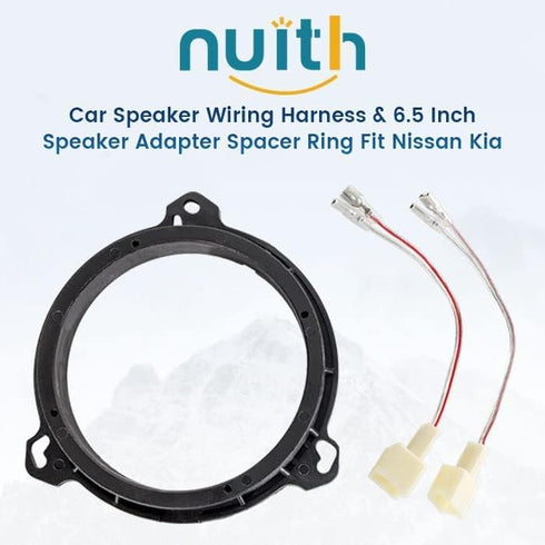 Door Speaker Adapter Bracket Speaker Harness for Nissan Sentra/Murano 2000-2019, Titan 2004-2019, Kia K2 2011-2021, 6.5