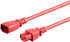 Monoprice Heavy Duty Power Cable - IEC 60320 C14 to C15, 15 Amp, 3 Feet, SJT, 125 Volt, 14AWG, Red